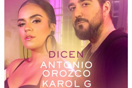 O cantor Antonio Orozco lança, em parceria com Karol G, o novo single e videoclipe de “Dicen”