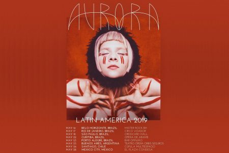 Aurora anuncia shows em cinco cidades brasileiras em 2019