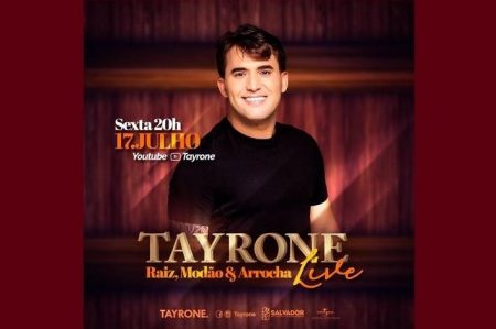 TAYRONE ANUNCIA MAIS UMA LIVE MUSICAL, COM MUITA SOFRÊNCIA E GRANDES SUCESSOS