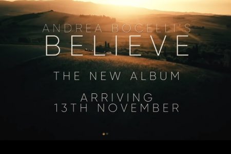 ANDREA BOCELLI ANUNCIA SEU MAIS NOVO ÁLBUM, “BELIEVE”, UMA SELEÇÃO DE CANÇÕES COMOVENTES E PESSOAIS PARA A ALMA