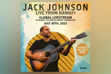 JACK JOHNSON TRANSMITE NESTE DOMINGO, SHOW DE ARRECADAÇÃO PARA A FUNDAÇÃO KŌKUA HAWAI’I