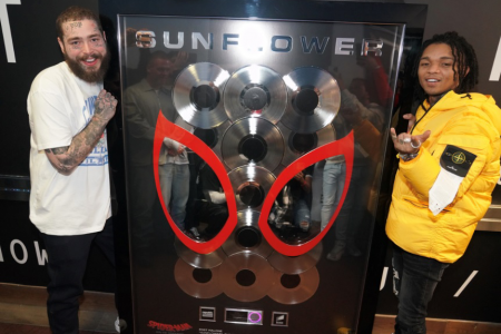 POST MALONE E SWAE LEE AGORA TÊM O SINGLE MAIS CERTIFICADO DA HISTÓRIA DA RIAA. “SUNFLOWER” É 17 VEZES PLATINA!