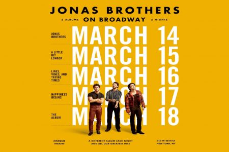 JONAS BROTHERS ANUNCIAM O EVENTO: “JONAS BROTHERS ON BROADWAY”