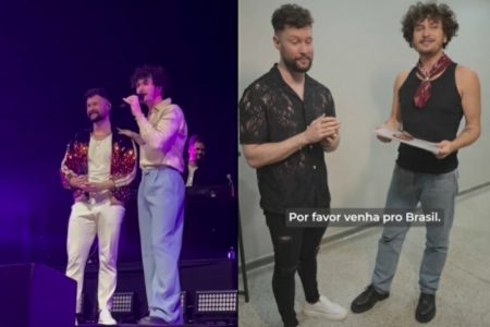 “DA PRIMEIRA VEZ”: CALUM SCOTT E BRYAN BEHR SE ENCONTRAM NOS PALCOS