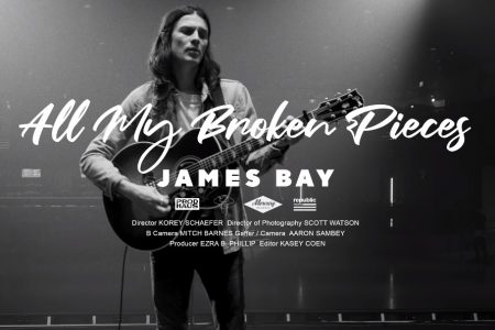 O VIDEOCLIPE DO NOVO SINGLE DE JAMES BAY, “ALL MY BROKEN PIECES”, JÁ PODE SER VISTO