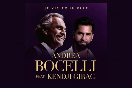 Andrea Bocelli se une à estrela francesa Kendji Girac para uma nova e poderosa versão da icônica canção “Je Vis Pour Elle”