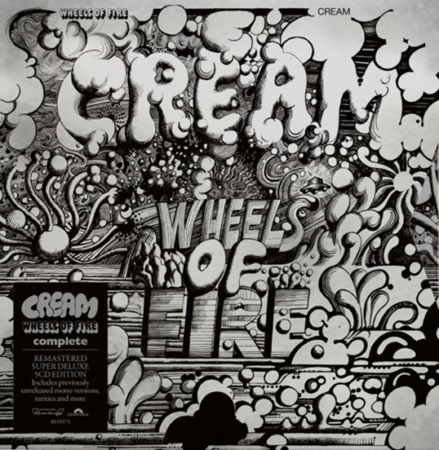 Edição comemorativa do clássico álbum do Cream, o revolucionário “Wheels Of Fire”, será lançada em 12 de junho