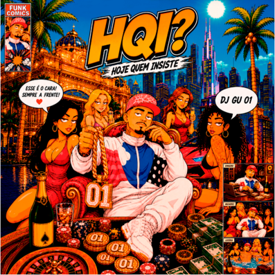DJ Gu apresenta seu primeiro álbum, “HQI?”, com 16 faixas e as participações de grandes nomes do funk
